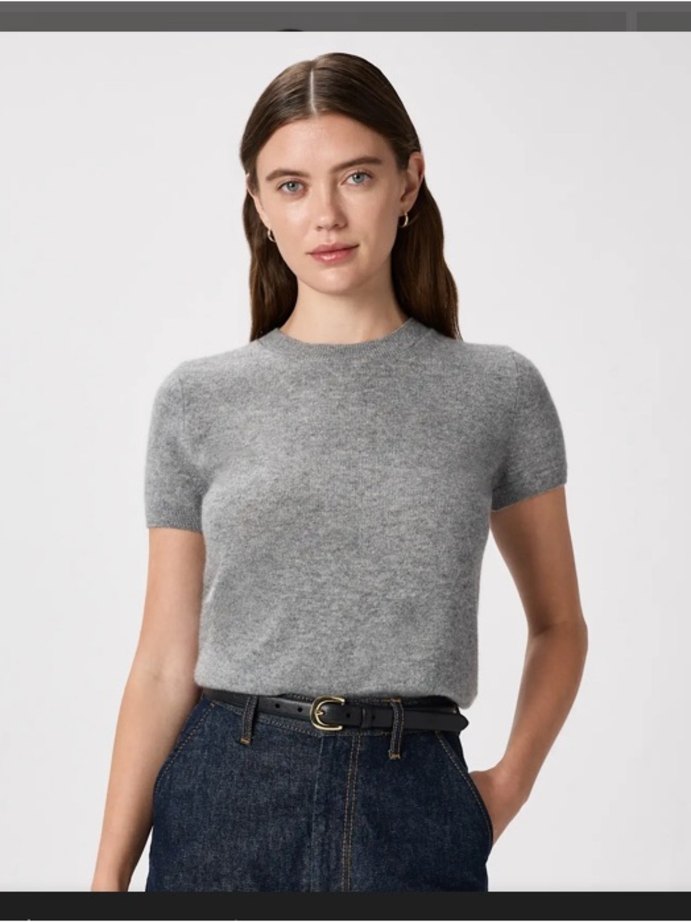 Quince Mongolian Cashmere Tee Size S